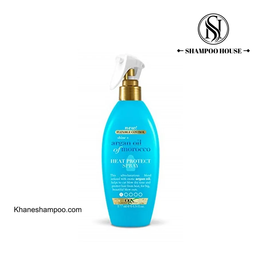 اسپری حرارتی او جی ایکس محافظ مو در برابر حرارت Ogx Argan Oil