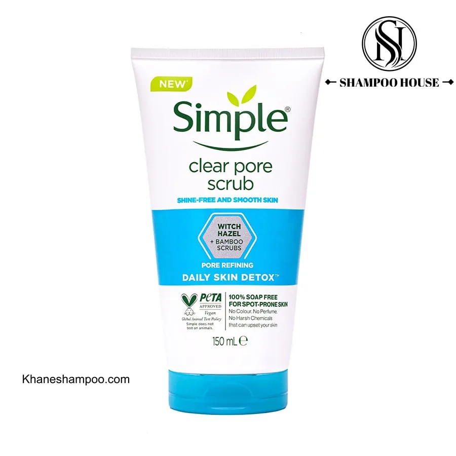 اسکراب پوست چرب clear pore سیمپل