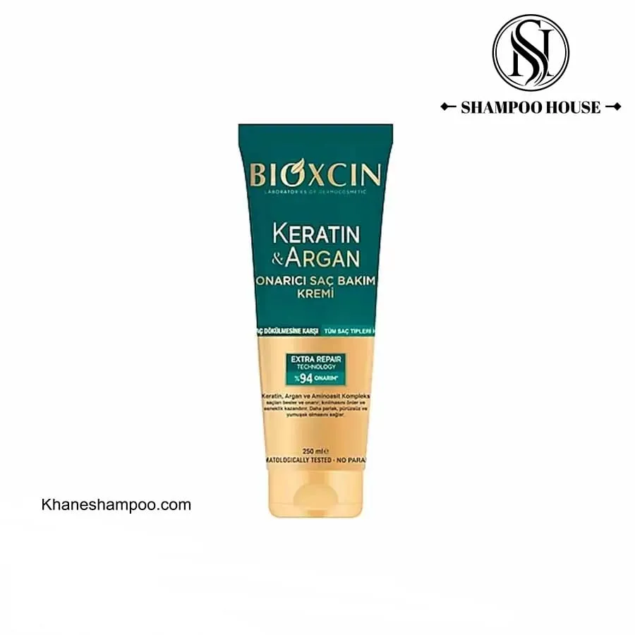 ماسک مو ترمیم کننده و مرطوب کننده حاوی کراتین و روغن آرگان بیوکسین