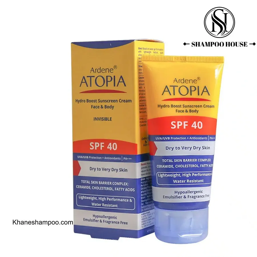 کرم ضد آفتاب spf40 آردن آتوپیا مناسب پوست خشک و خیلی خشک