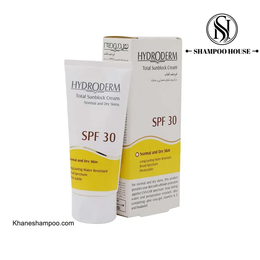 کرم ضد آفتاب Spf30 بدون رنگ پوست خشک هیدرودرم